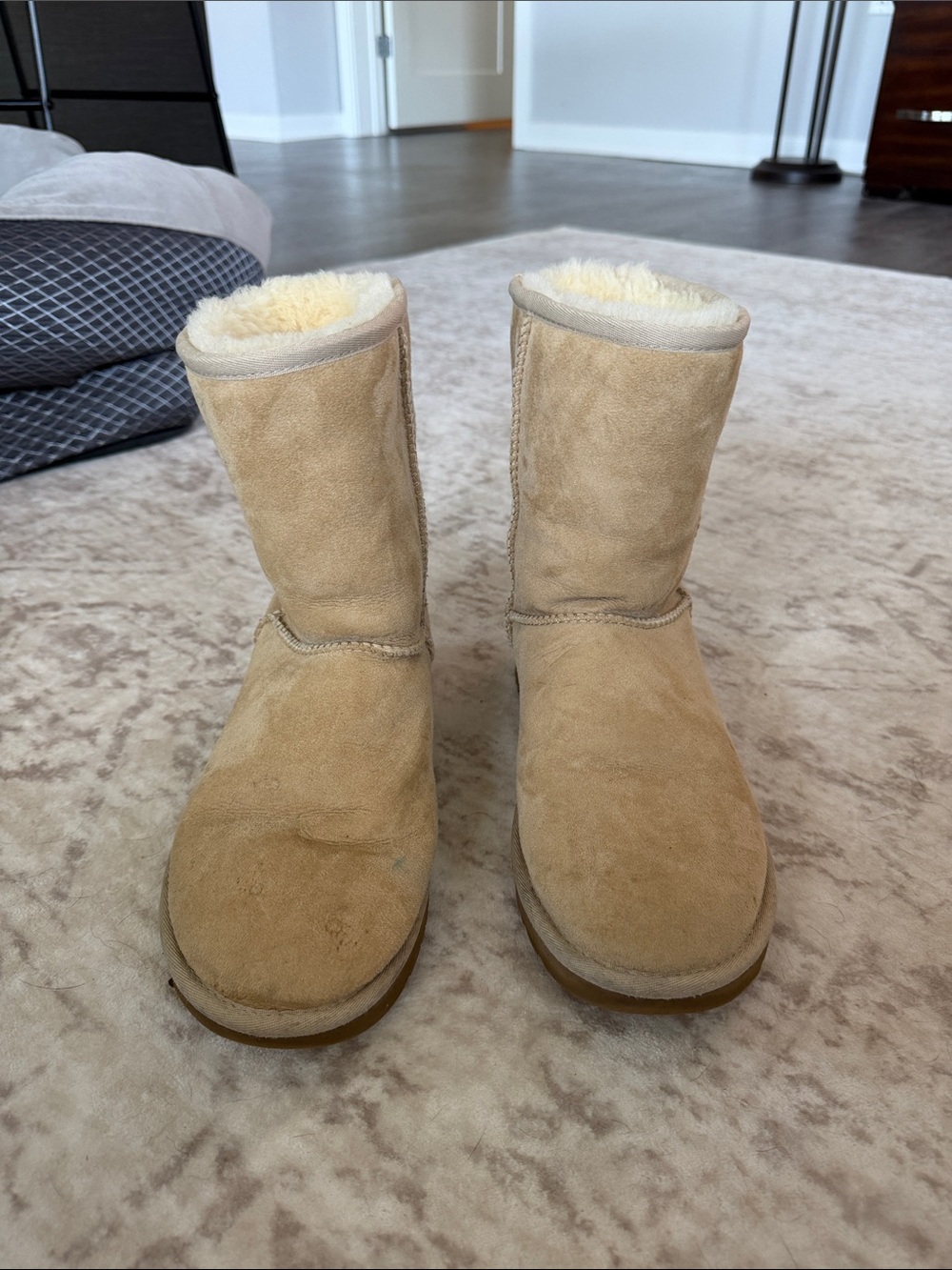 UGG Cream Shearling Lined Boot Interior